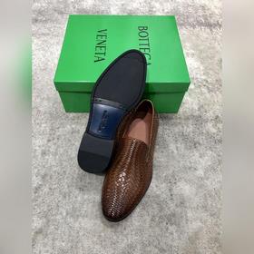 Bottega Veneta BV мужские плетеные кожаные туфли в стиле business