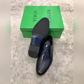 Bottega Veneta BV мужские плетеные кожаные туфли в стиле business
