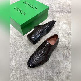 Bottega Veneta BV мужские плетеные кожаные туфли в стиле business