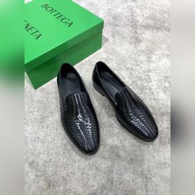 Bottega Veneta BV мужские плетеные кожаные туфли в стиле business