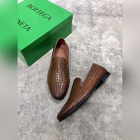 Bottega Veneta BV мужские плетеные кожаные туфли в стиле business
