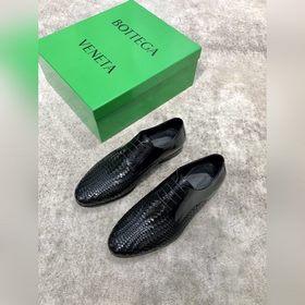 Bottega Veneta BV мужские плетеные кожаные туфли в стиле business