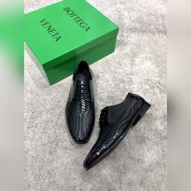 Bottega Veneta BV мужские плетеные кожаные туфли в стиле business
