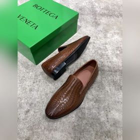 Bottega Veneta BV мужские плетеные кожаные туфли в стиле business