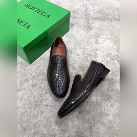 Bottega Veneta BV мужские плетеные кожаные туфли в стиле business