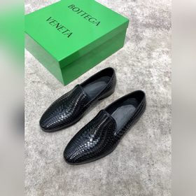 Bottega Veneta BV мужские плетеные кожаные туфли в стиле business