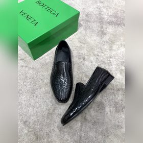 Bottega Veneta BV мужские плетеные кожаные туфли в стиле business