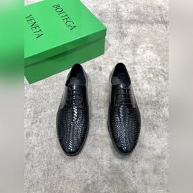 Bottega Veneta BV мужские плетеные кожаные туфли в стиле business