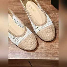 Классические балетки Chanel с новой сеткой. Идеально подходят как