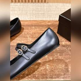 Chanel ретро туфли Mary Jane с двойной застежкой и стразами Класс