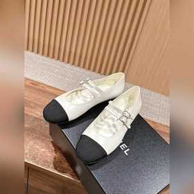 Chanel ретро туфли Mary Jane с двойной застежкой и стразами Класс