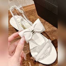 Новые весенне-летние туфли Chanel с бантиками. Ручно связанные об