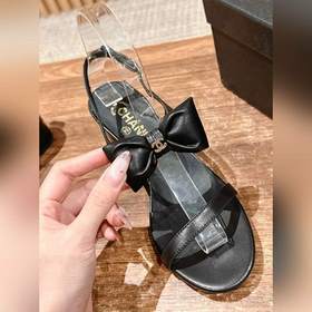 Новые весенне-летние туфли Chanel с бантиками. Ручно связанные об