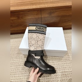 [Пири] Длинные сапогиз шерсти Dior Высокоплотное импортное ткаче