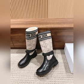 【Маури】 Длинные сапогиз шерсти Dior Высокоплотное импортное ткач