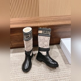 【Маури】 Длинные сапогиз шерсти Dior Высокоплотное импортное ткач