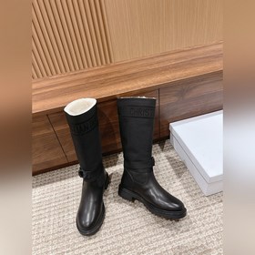 【Маури】 Длинные сапогиз шерсти Dior Высокоплотное импортное ткач