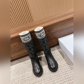 【Маури】 Длинные сапогиз шерсти Dior Высокоплотное импортное ткач