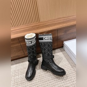 【Маури】 Длинные сапогиз шерсти Dior Высокоплотное импортное ткач