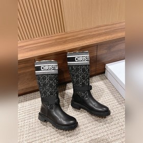 【Маури】 Длинные сапогиз шерсти Dior Высокоплотное импортное ткач