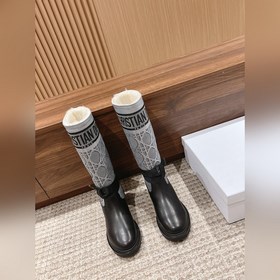 【Маури】 Длинные сапогиз шерсти Dior Высокоплотное импортное ткач