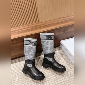 【Маури】 Длинные сапогиз шерсти Dior Высокоплотное импортное ткач