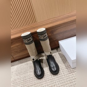 【Маури】 Длинные сапогиз шерсти Dior Высокоплотное импортное ткач