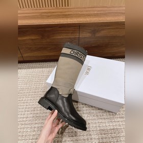 【Маури】 Длинные сапогиз шерсти Dior Высокоплотное импортное ткач