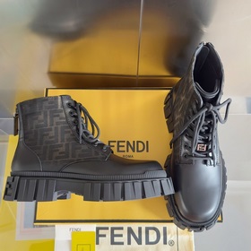 Топовая версия： ботинки Fendi Новая модель Force с шнурками, тол