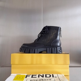 Топовая версия： ботинки Fendi Новая модель Force с шнурками, тол