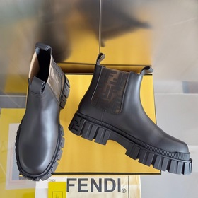 Топовая версия： ботинки Fendi Новая модель Force с шнурками, тол