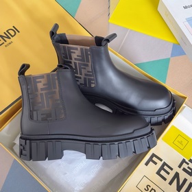 Топовая версия： ботинки Fendi Новая модель Force с шнурками, тол