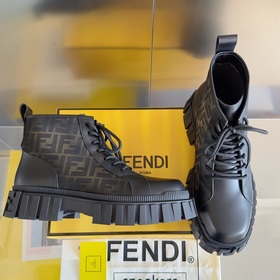 Топовая версия： ботинки Fendi Новая модель Force с шнурками, тол