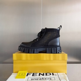 Топовая версия： ботинки Fendi Новая модель Force с шнурками, тол