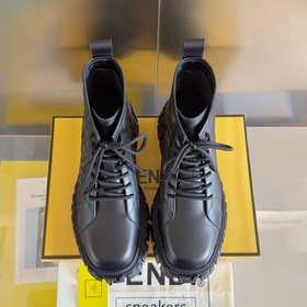 Топовая версия： ботинки Fendi Новая модель Force с шнурками, тол