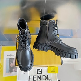 Топовая версия： ботинки Fendi Новая модель Force с шнурками, тол