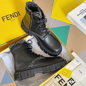 Топовая версия： ботинки Fendi Новая модель Force с шнурками, тол