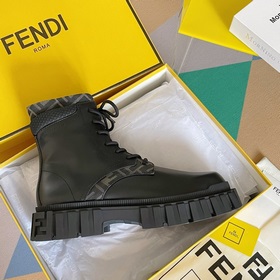 Топовая версия： ботинки Fendi Новая модель Force с шнурками, тол