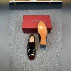 Ferragamo мужские кожаные туфли, верх из импортной кожи, подкладк