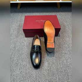Ferragamo мужские кожаные туфли, верх из импортной кожи, подкладк