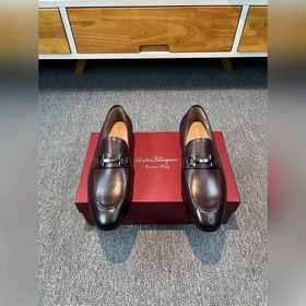 Ferragamo мужские кожаные туфли, верх из импортной кожи, подкладк