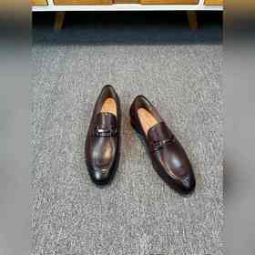 Ferragamo мужские кожаные туфли, верх из импортной кожи, подкладк