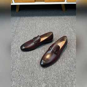 Ferragamo мужские кожаные туфли, верх из импортной кожи, подкладк