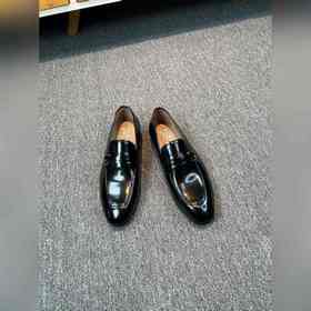 Ferragamo мужские кожаные туфли, верх из импортной кожи с открыты