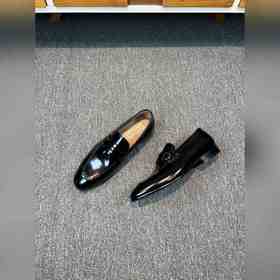 Ferragamo мужские кожаные туфли, верх из импортной кожи с открыты