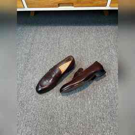 Ferragamo мужские кожаные туфли, верх из импортной кожи, подкладк