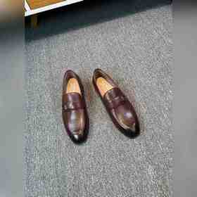 Ferragamo мужские кожаные туфли, верх из импортной кожи, подкладк