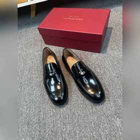 Ferragamo мужские кожаные туфли, верх из импортной кожи, подкладк