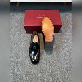 Ferragamo мужские кожаные туфли, верх из импортной кожи, подкладк