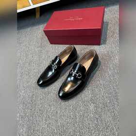 Ferragamo мужские кожаные туфли, верх из импортной кожи, подкладк